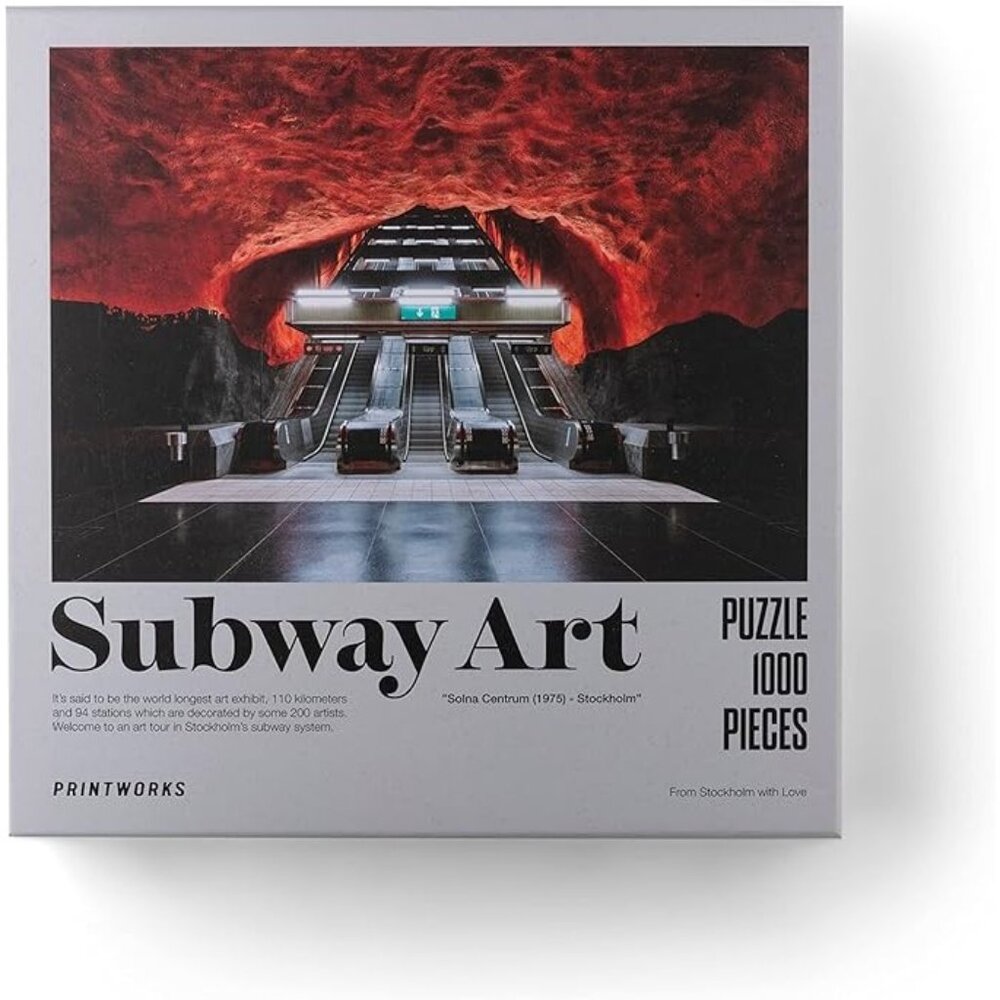Printworks Subway Art Solna Centrum Puzzle 1000 Pieces Multi Size Os NWB